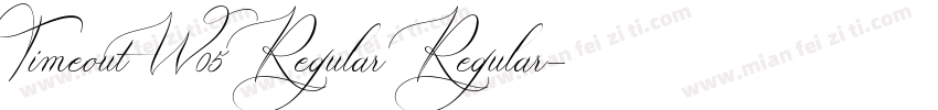 TimeoutW05 Regular Regular字体转换